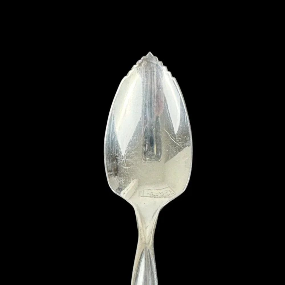 Wm Rogers Co Stainless Grapefruit Spoon Set of 8 USA Silverware Dining Citrus